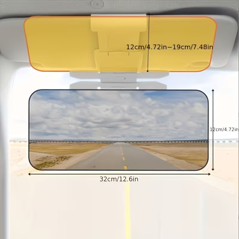 Adjustible Car Sun Visor (Dual Vision HD Day-Night )