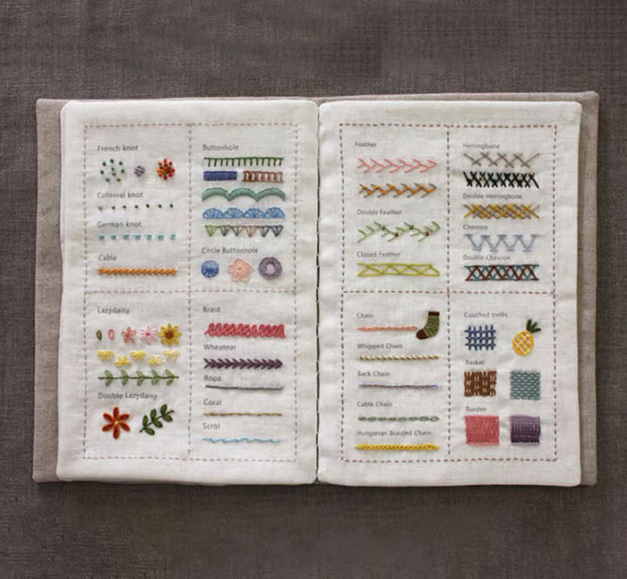 Embroidery Book with 143 different stitches