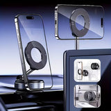MagLock Ultra: 360° Retractable Vacuum Car Phone Holder