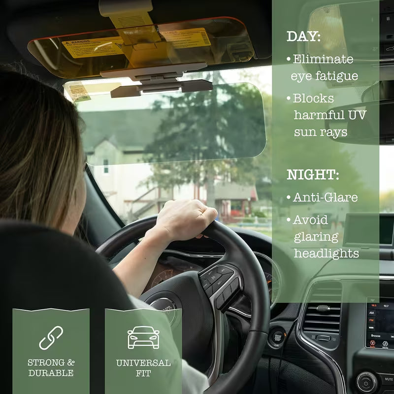 Adjustible Car Sun Visor (Dual Vision HD Day-Night )