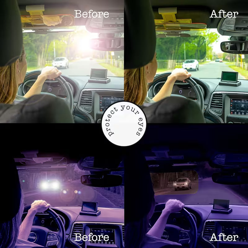 Adjustible Car Sun Visor (Dual Vision HD Day-Night )