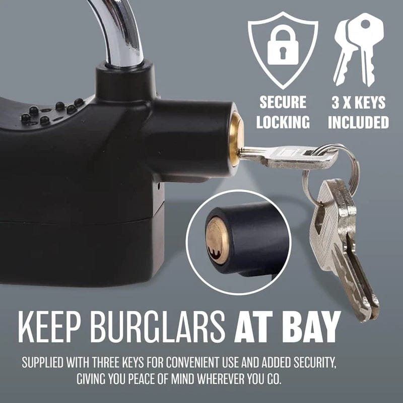 4-in-1 Heavy Duty Anti-Theft Alarm Lock for Doors, Bikes, Motorcycles & Cars