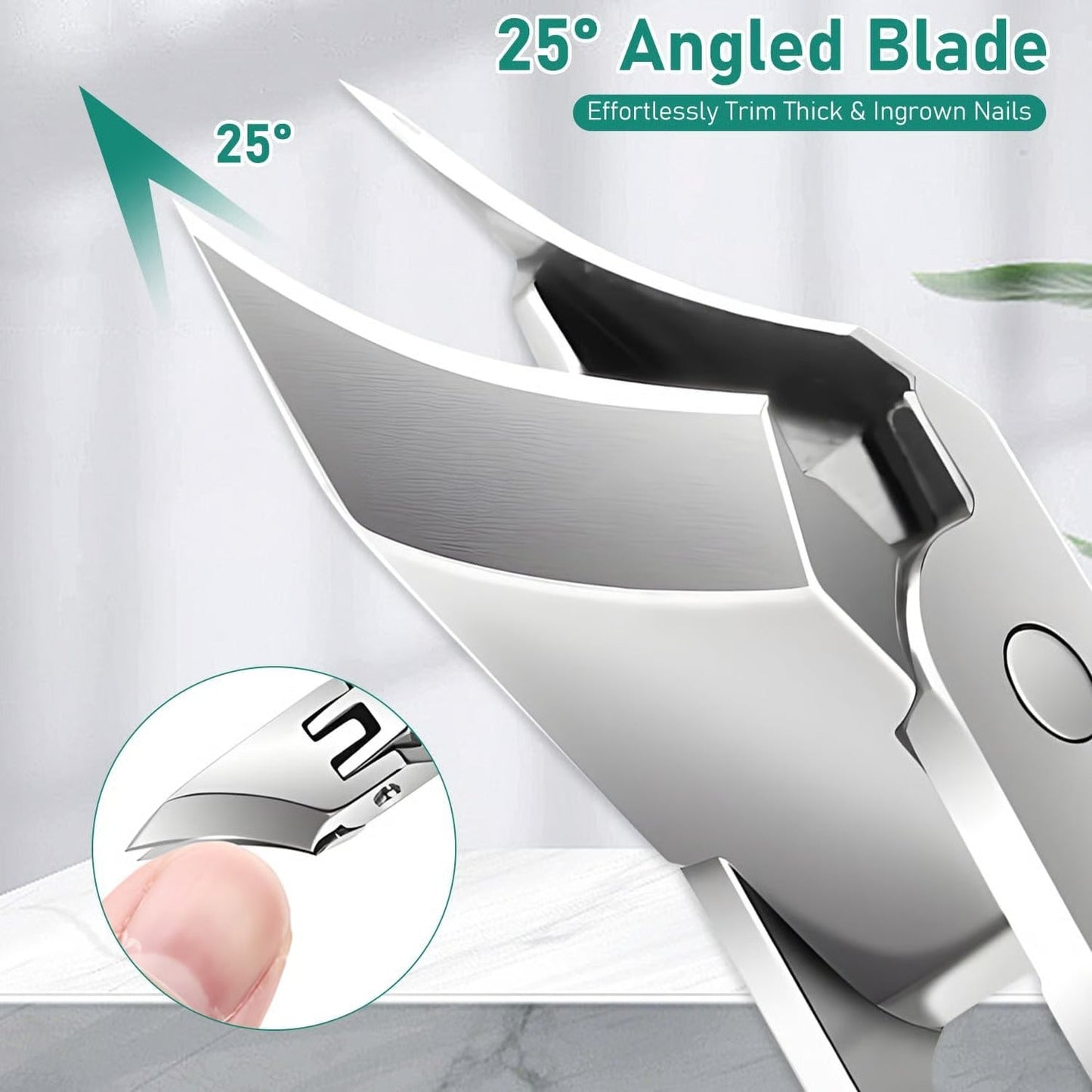 Anti-Splash Nail Curved Edges Clippers