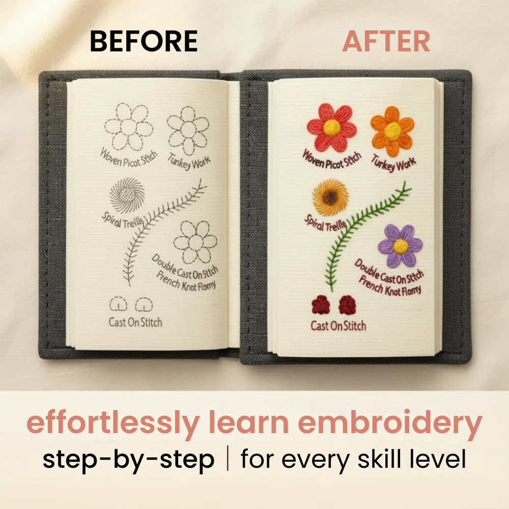 Embroidery Book with 143 different stitches