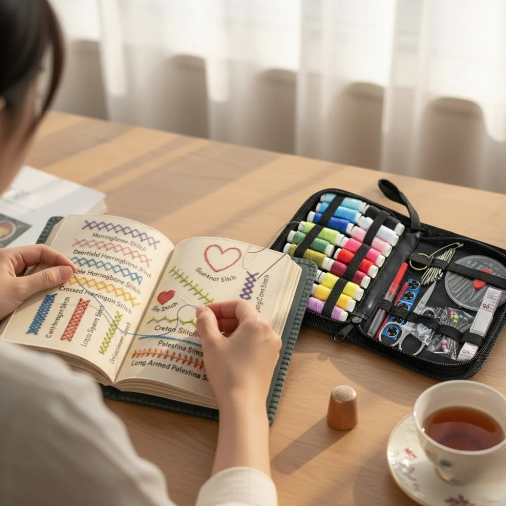 Embroidery Book with 143 different stitches